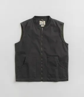 3029 Patch Pocket Canvas Vest - Charcoal