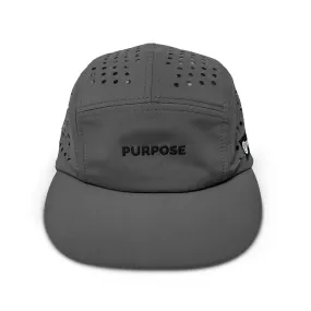 5-Panel Grey Cap for Cycling and Running Camper 