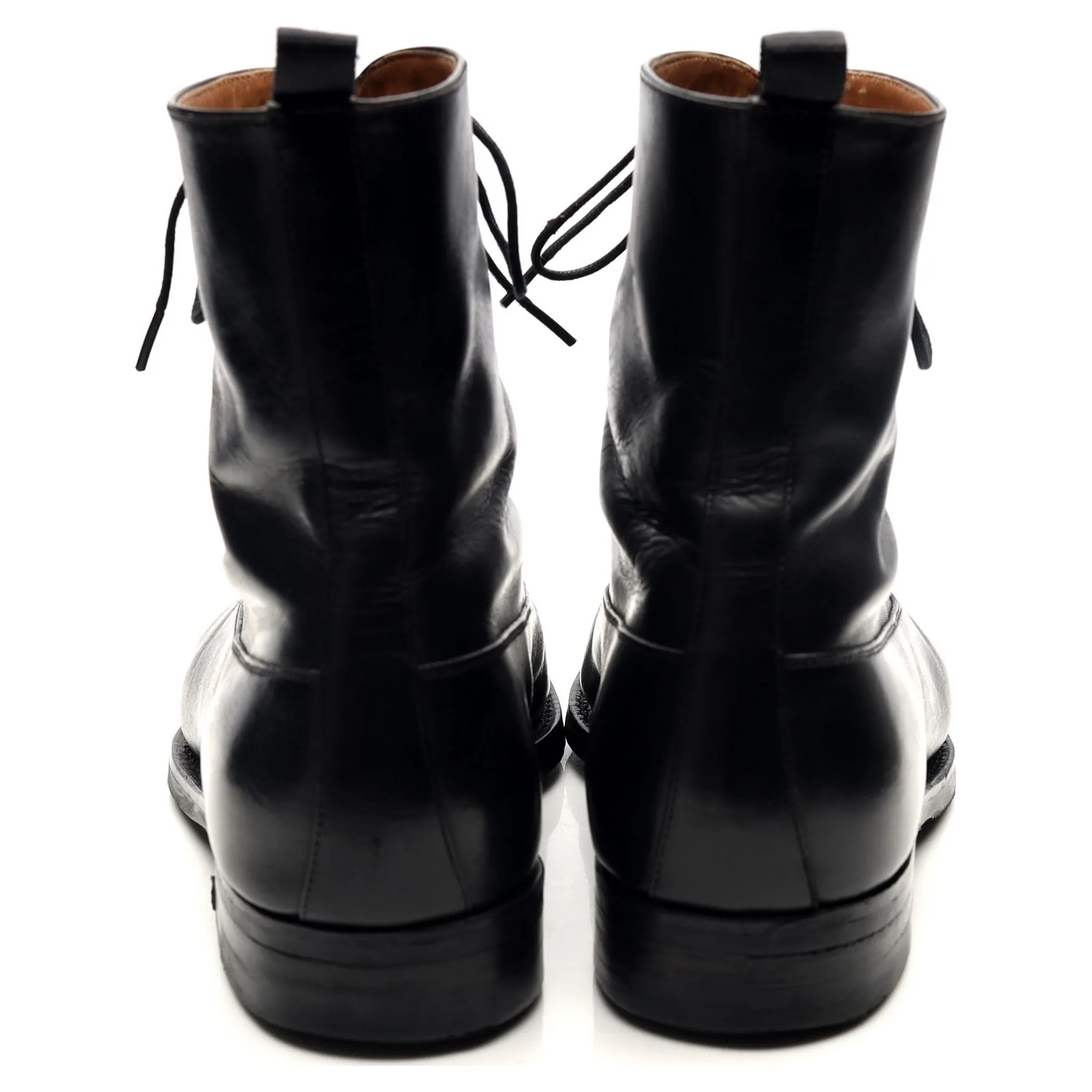 '80092' Black Leather Balmoral Boots UK 7 EE