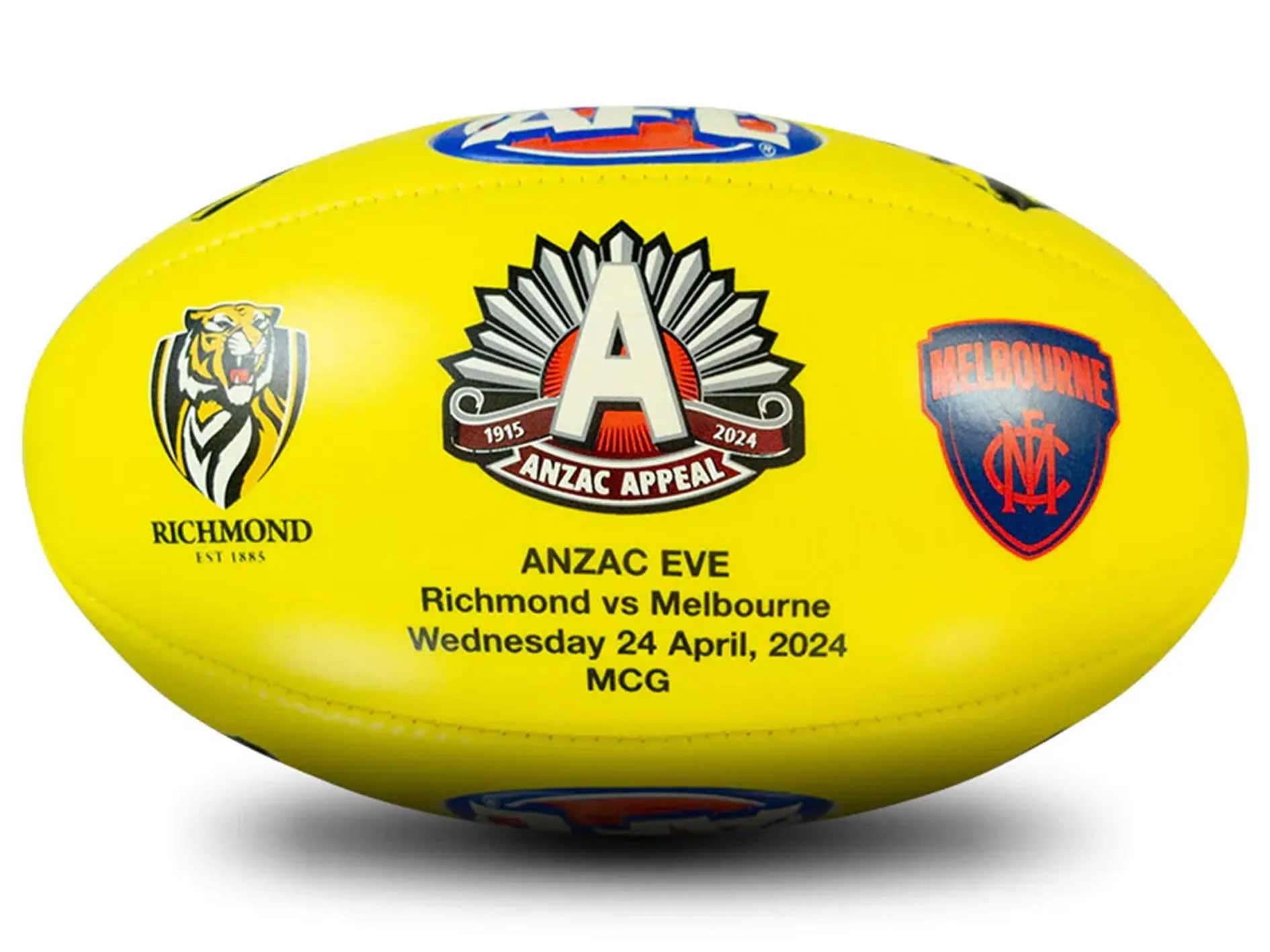 AFL ANZAC Eve 2024 Super Soft Touch Football - Sherrin 4291/ANZ/24