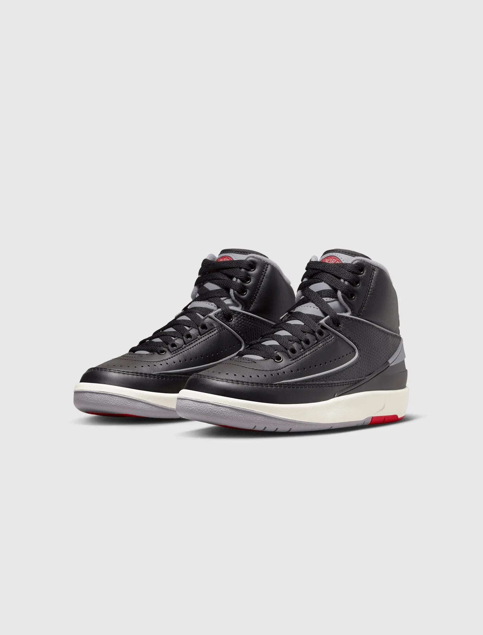 Air Jordan 2 Retro Black Cement Grade School