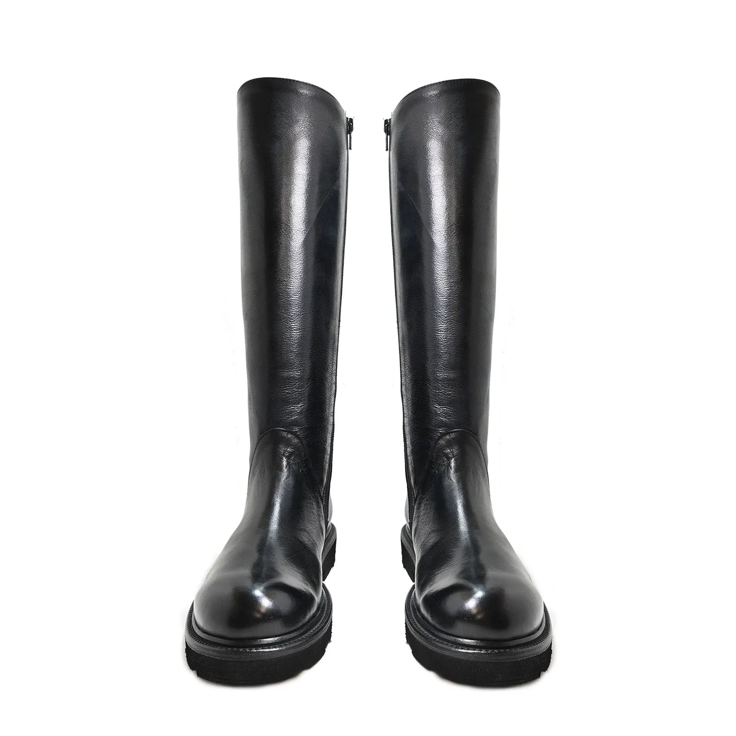 ALBA 37 - Urban boots leather BLACK