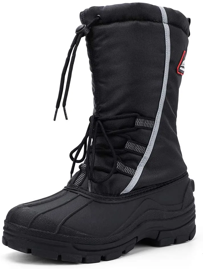 Aleader Men's Snow Boots with Ankle Strap