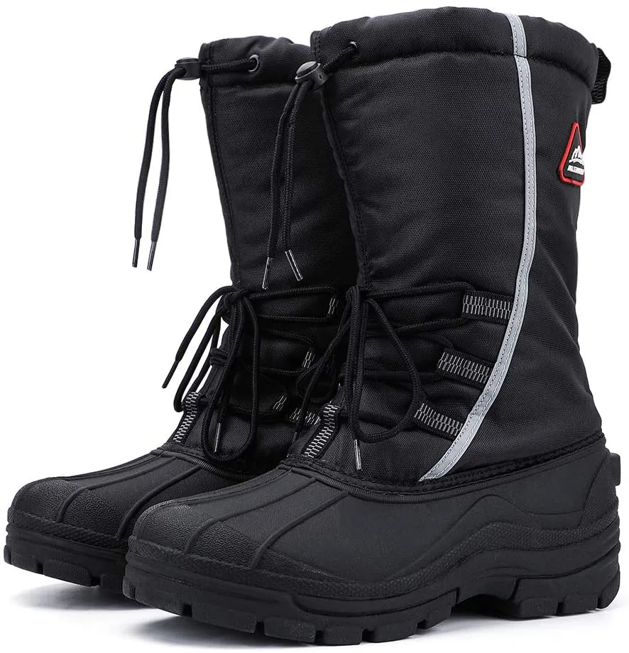 Aleader Men's Snow Boots with Ankle Strap