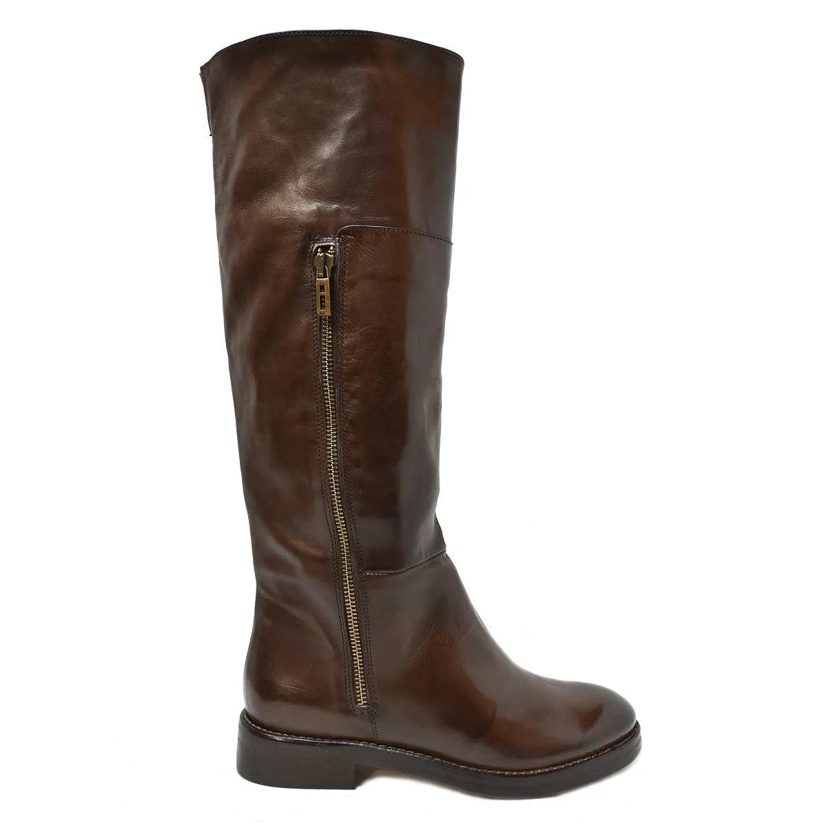 ALEX 01 - Contemporary Horse Boots Leather MOKA