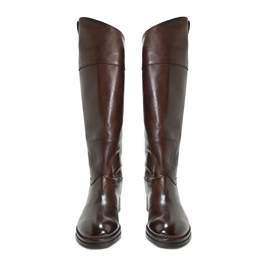 ALEX 05 - horse boots leather MOKA