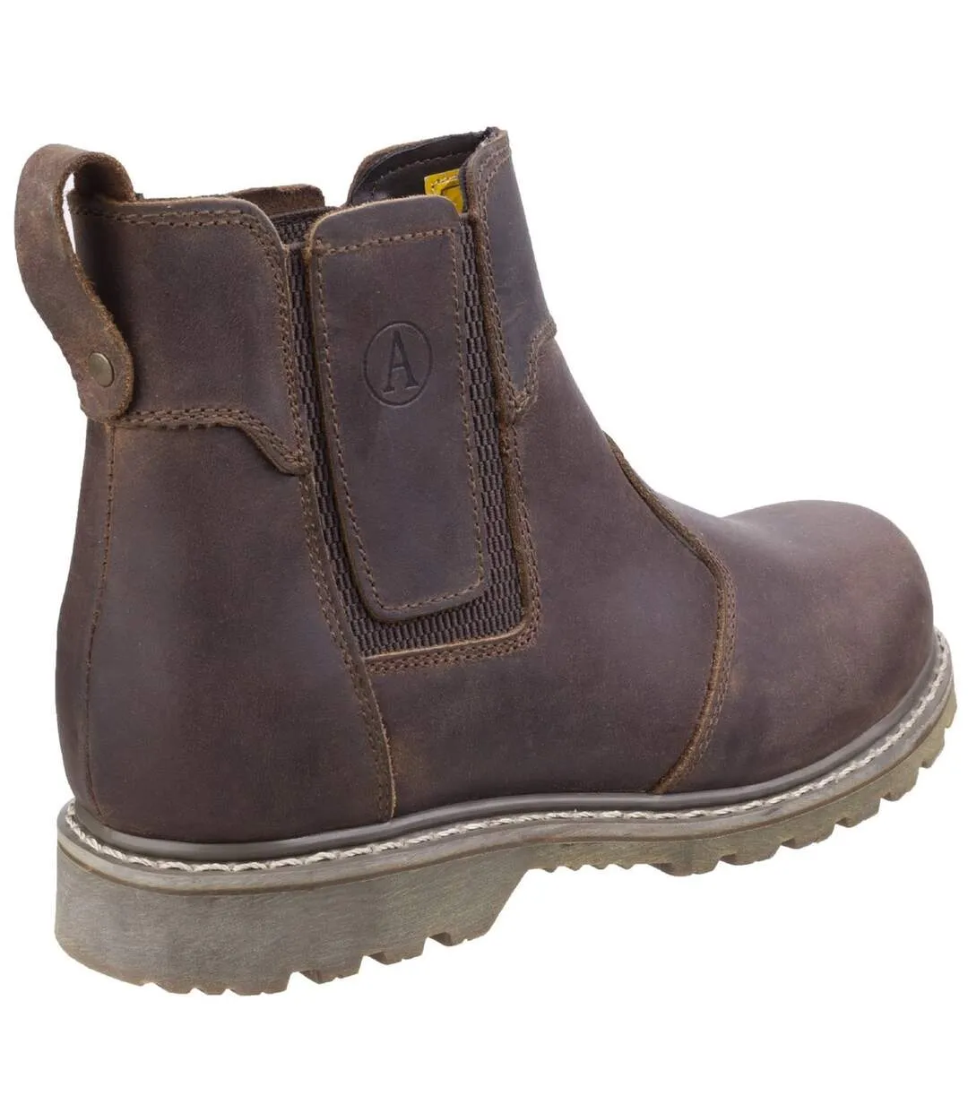 Amblers Abingdon Casual Leather Dealer Boot / Mens Boots (Brown Crazy Horse) - UTFS1056