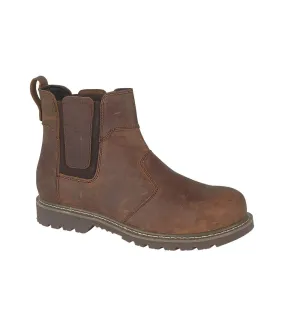 Amblers Abingdon Casual Leather Dealer Boot / Mens Boots (Brown Crazy Horse) - UTFS1056