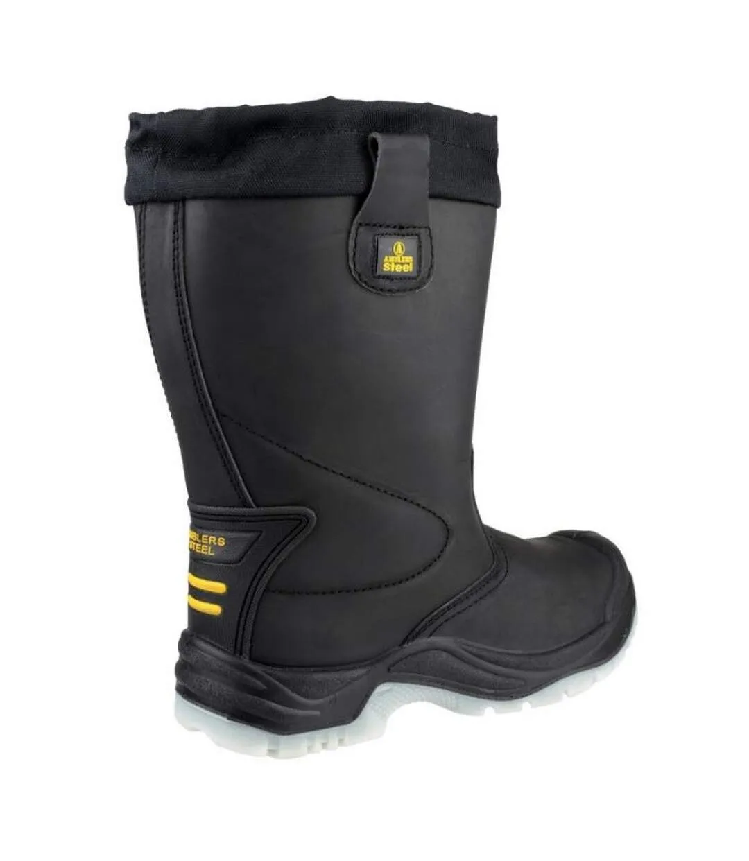 Amblers Steel FS209 Safety Pull On / Mens Boots / Riggers Safety (Black) - UTFS569