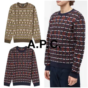 A.P.C. V-neck and crew neck shirts