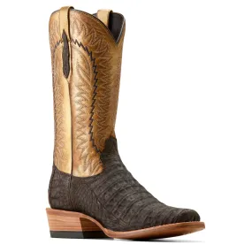 Ariat Mens Brushed Chocolate Caiman Boots