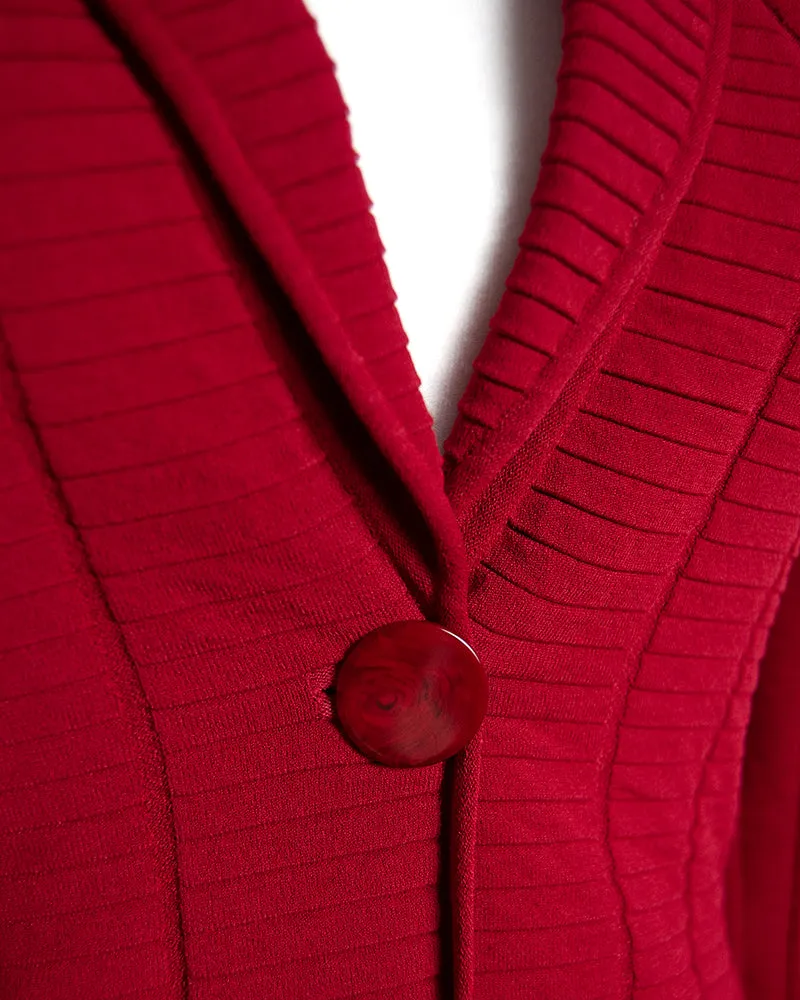 Armani texture red blazer