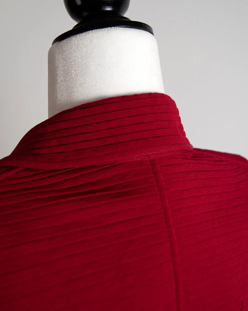 Armani texture red blazer