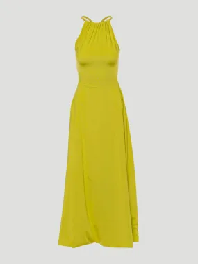 Atlaua Halter-Neck Maxi Dress, Green | Buy Online