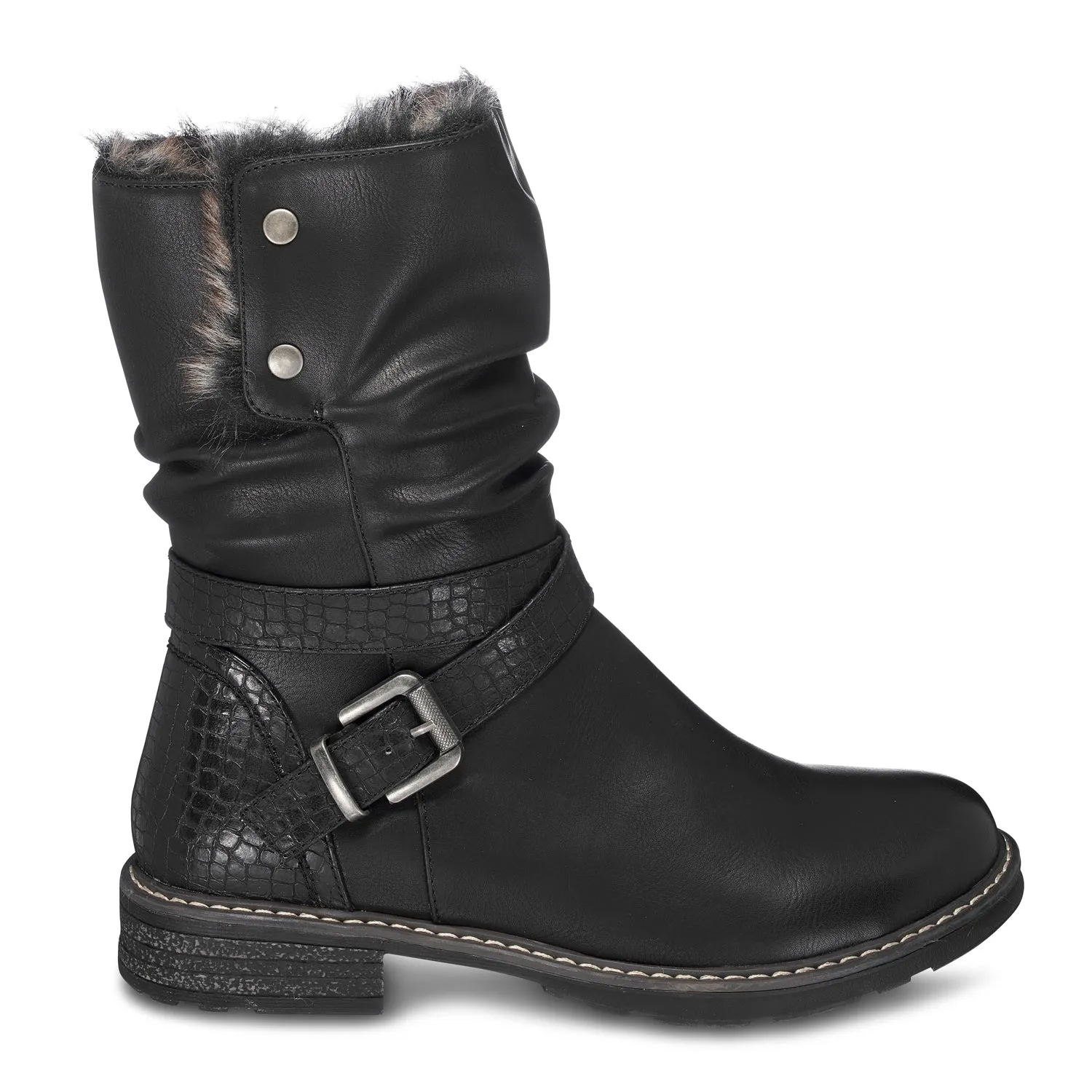 Bailey Black Fur Boots