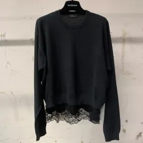 Balenciaga Crew Neck Lace V-neck & Crew neck