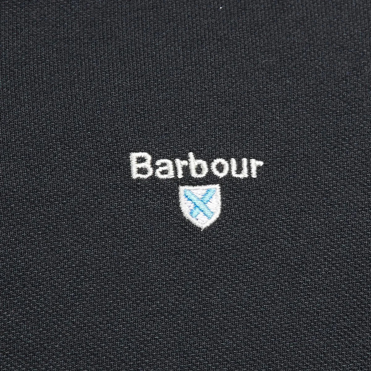 Barbour - Black Tartan Pique Polo Shirt