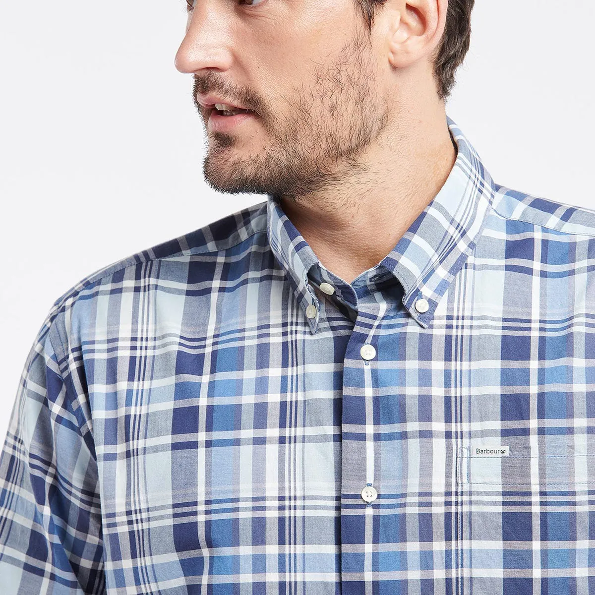 Barbour Blue Elmwood Regular Fit Shirt