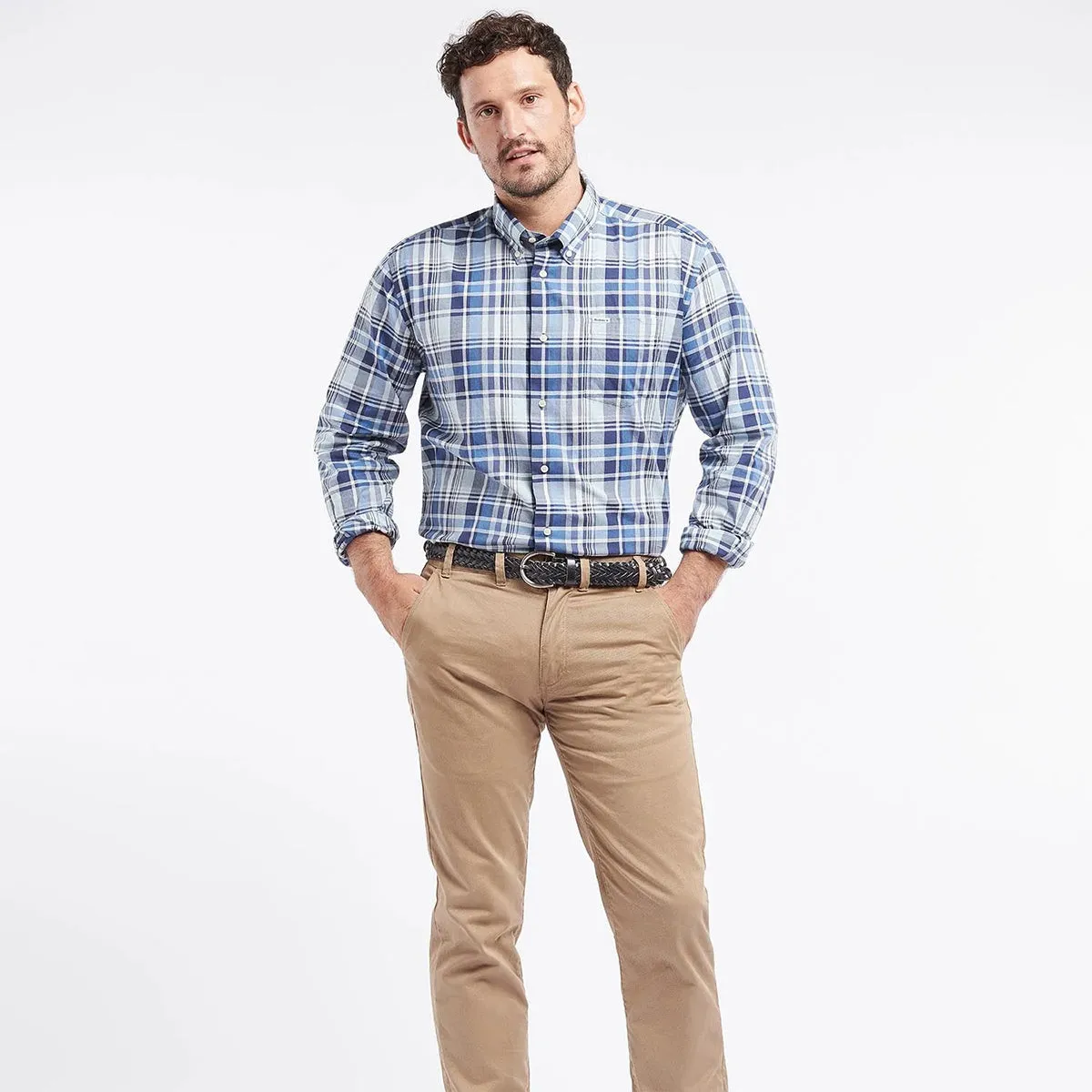 Barbour Blue Elmwood Regular Fit Shirt