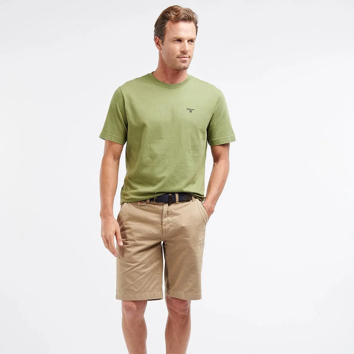 Barbour Burnt Olive Relaxed Sports T-Shirt