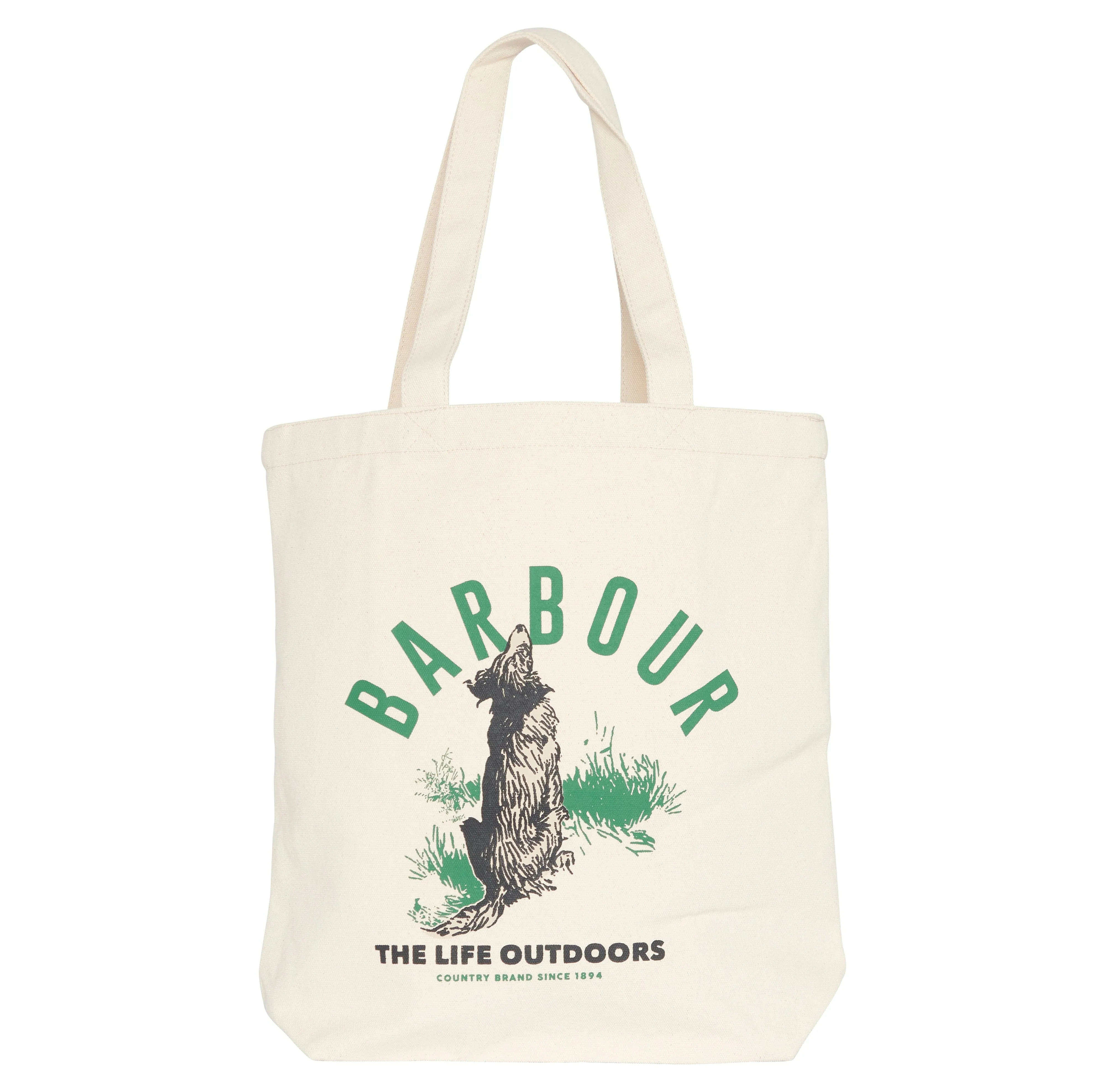 Barbour Canvas Tote Bag with Print