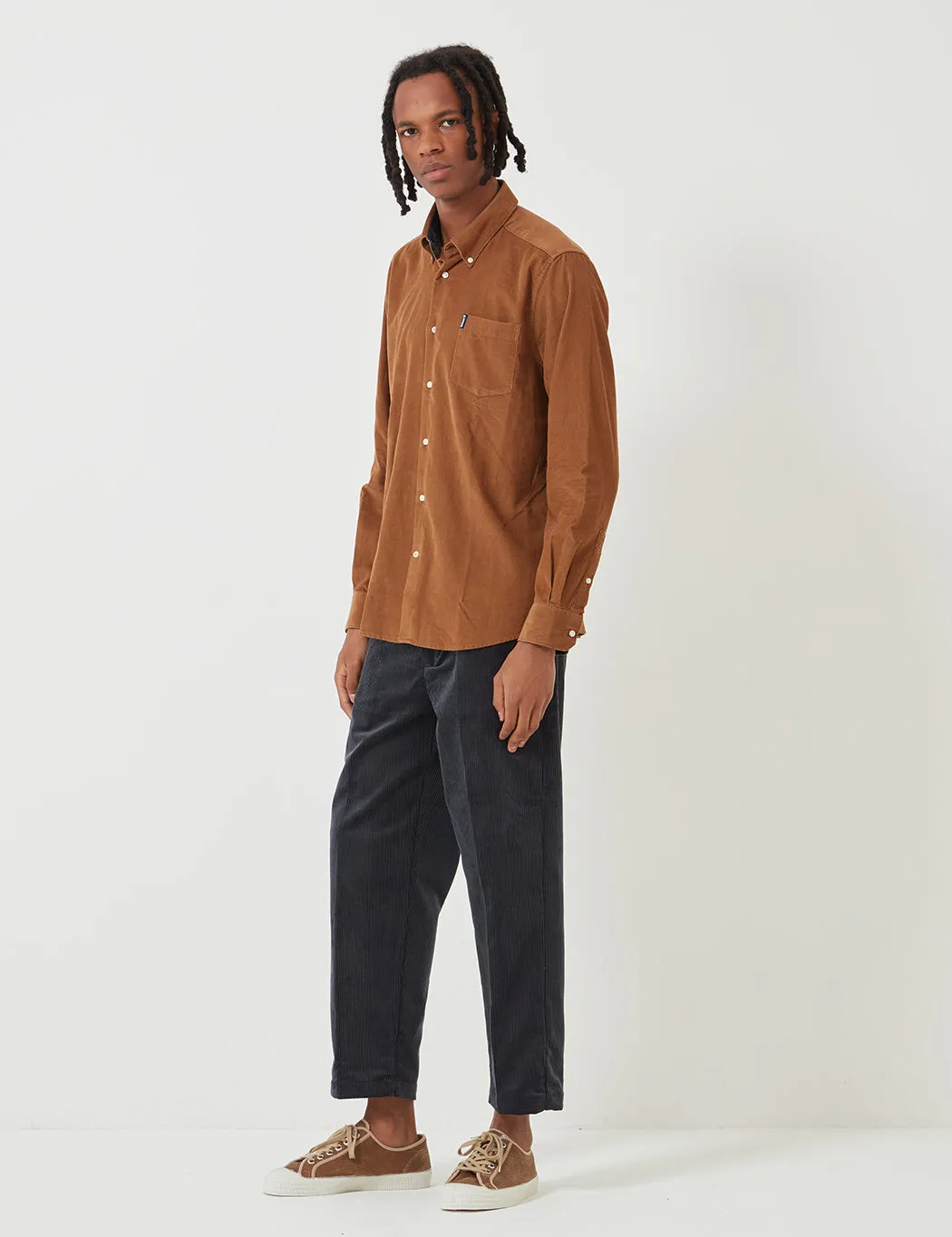 Barbour Cord 1 Tailored Shirt - Brown Sandstone