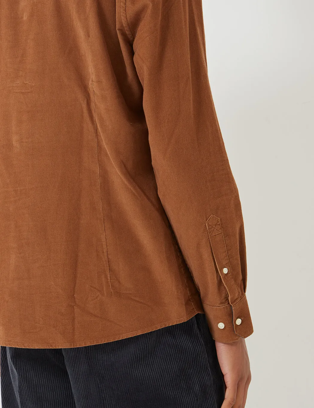 Barbour Cord 1 Tailored Shirt - Brown Sandstone