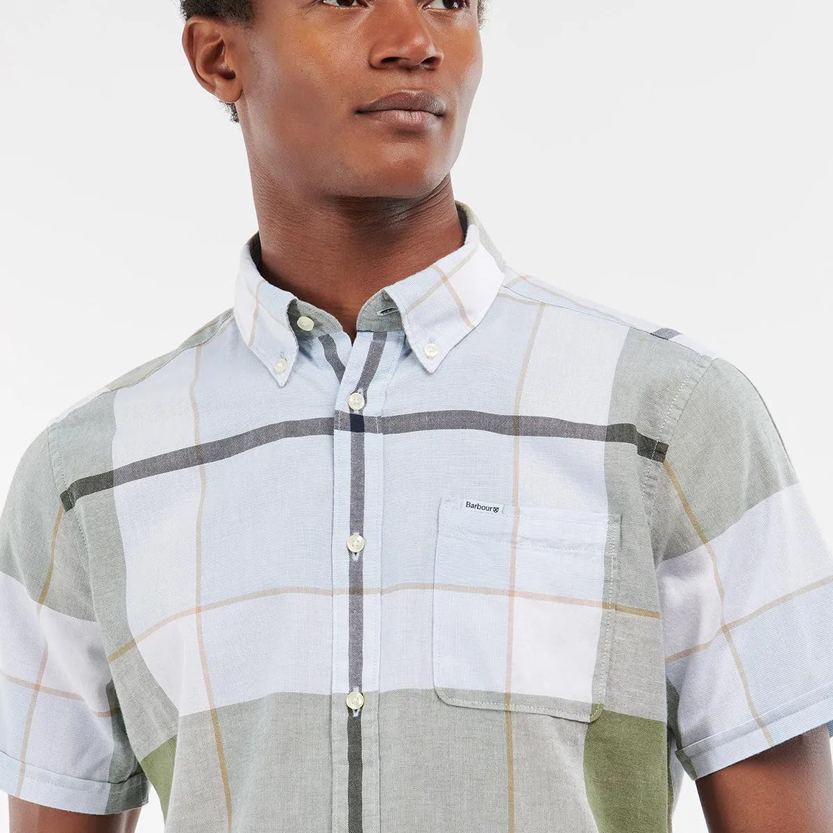 Barbour Douglas Short Sleeve Washed Shirt - Green