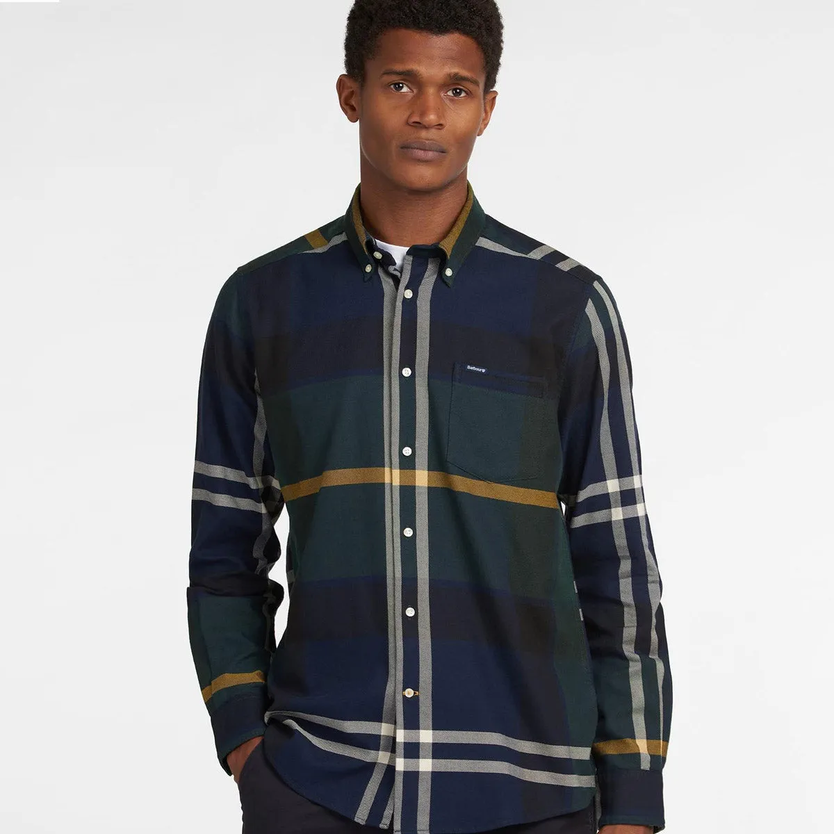 Barbour Dunoon Shirt Seaweed Tartan.