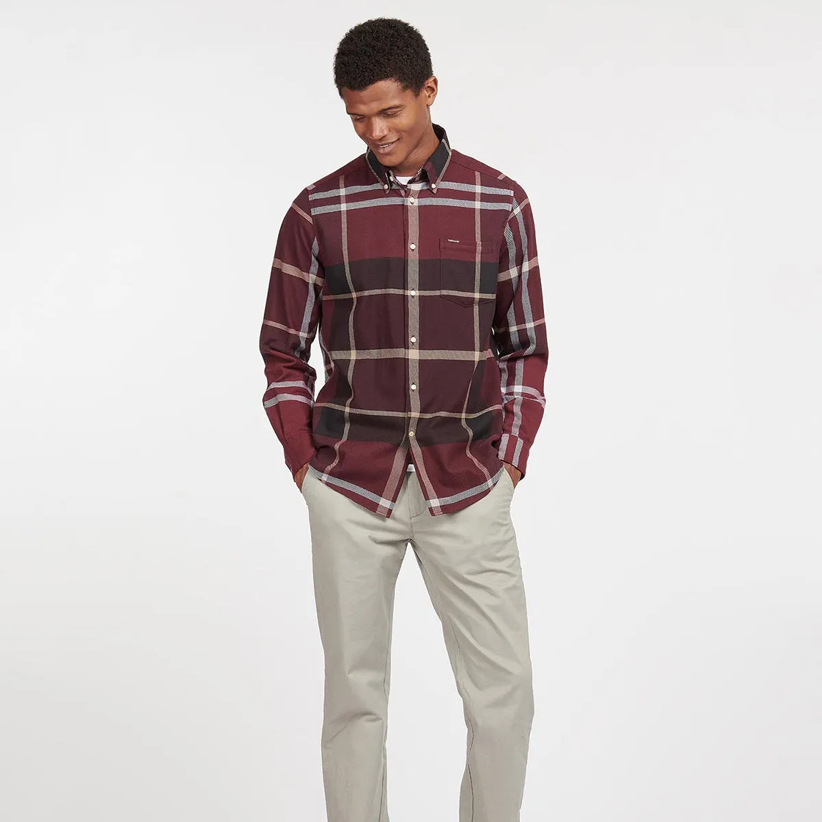 Barbour Dunoon Winter Red Tailored Shirt