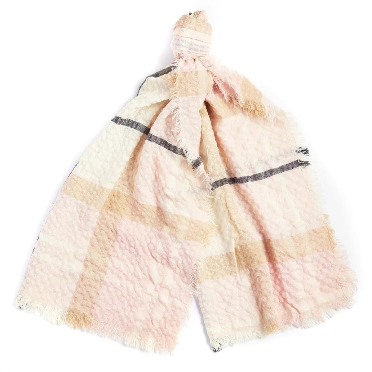 Barbour Faith Tartan Scarf Primrose Hessian - Shop Now