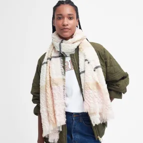 Barbour Faith Tartan Scarf Primrose Hessian - Shop Now