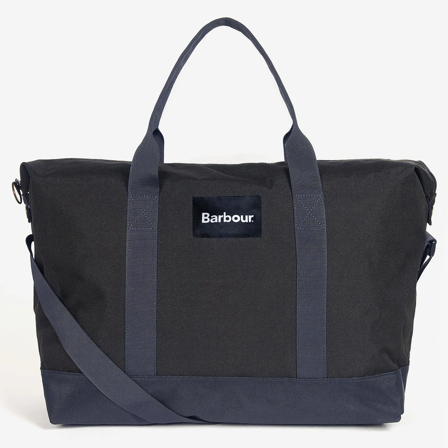 Barbour Highfield Canvas Holdall - Navy/Olive | Shop Now