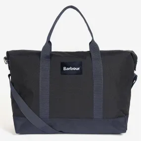 Barbour Highfield Canvas Holdall - Navy/Olive | Shop Now