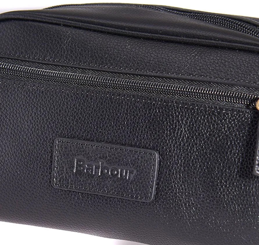 Barbour Leather Toiletry Bag