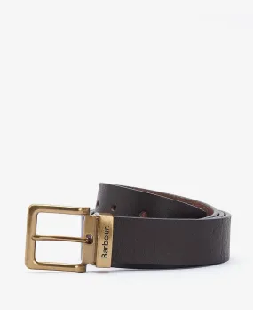 Barbour leather waist belt