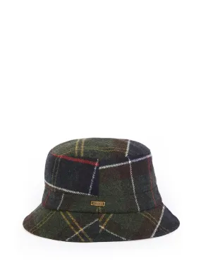 Barbour Lha0478 Heidi Tartan Hats for Men in Green