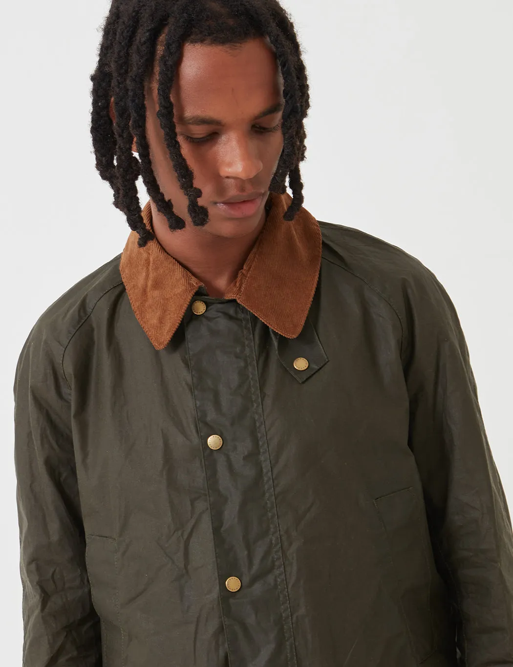 Barbour Lightweight Ashby Wax Jacket - Archive Olive Green