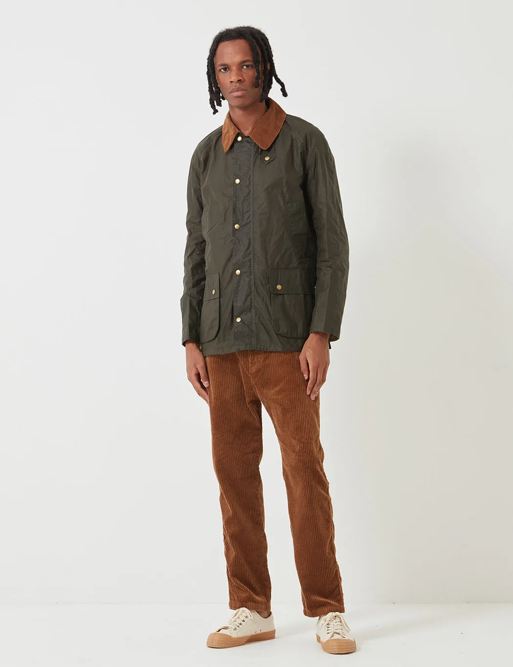 Barbour Lightweight Ashby Wax Jacket - Archive Olive Green