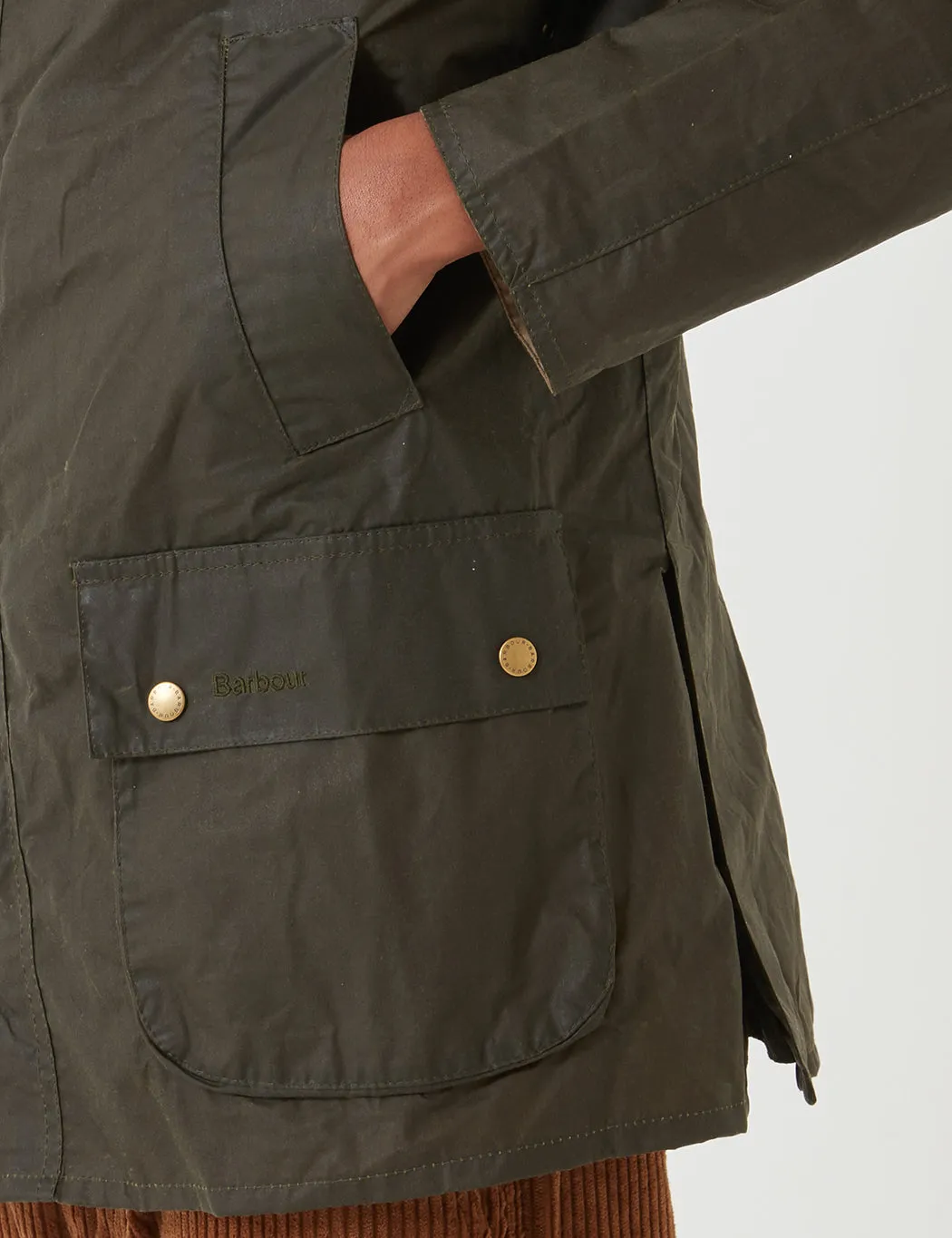 Barbour Lightweight Ashby Wax Jacket - Archive Olive Green