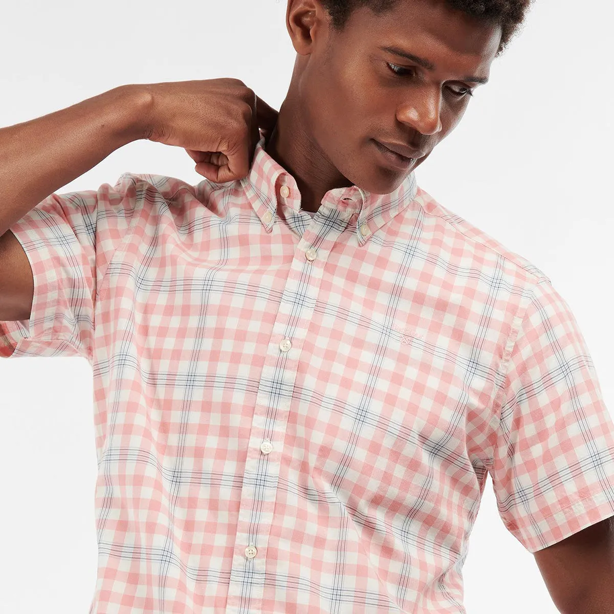 Barbour Middleton Pink Tailored Fit Shirt - SS Collection.