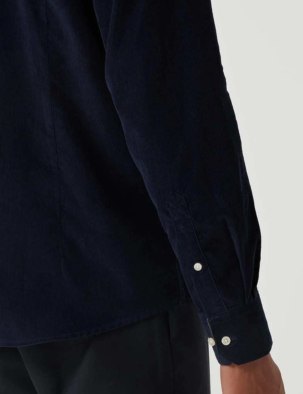 Barbour Navy Blue Cord Shirt