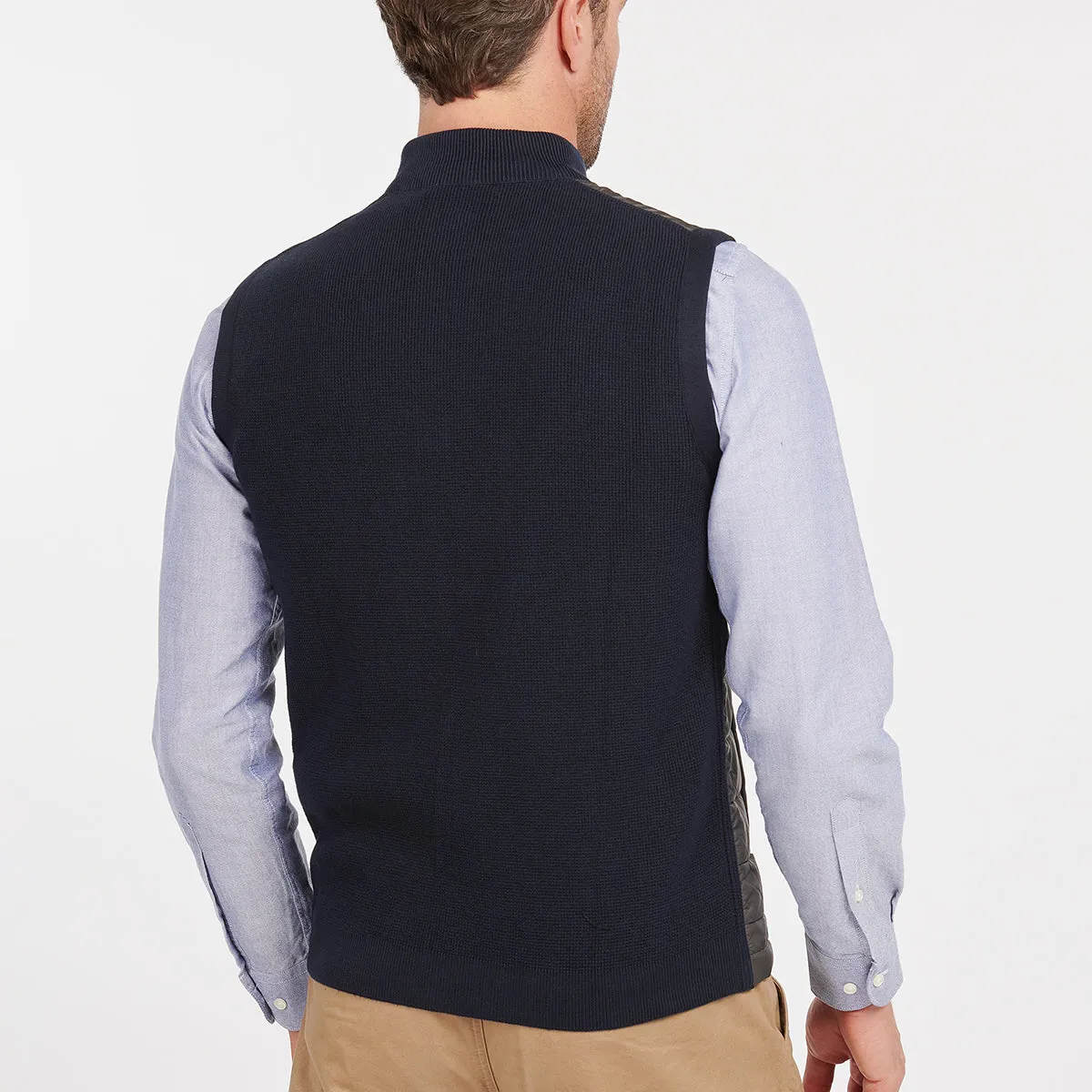 Barbour Navy Quilted Front Gilet