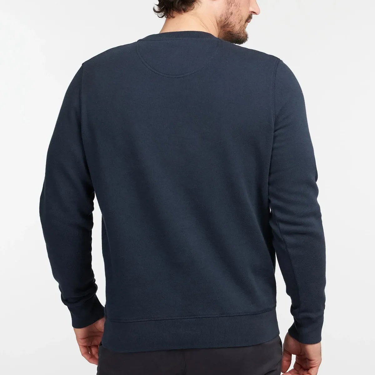 Barbour Navy Sweatshirt with Preppy Logo