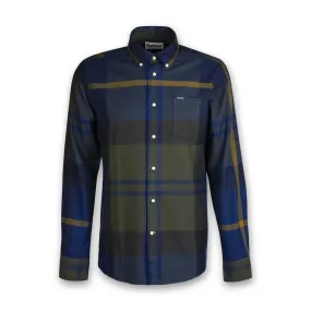 Barbour olive night tailored shirt Dunoon