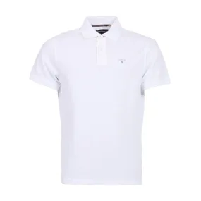 Barbour Pique Polo Shirt - White Tartan