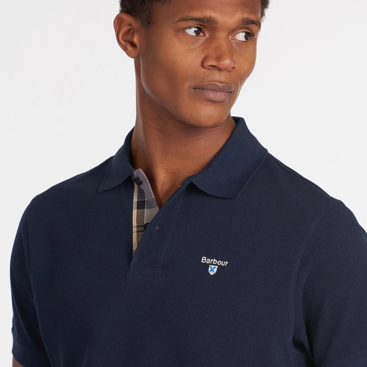 Barbour Polo Shirt - Tartan Pique, New Navy