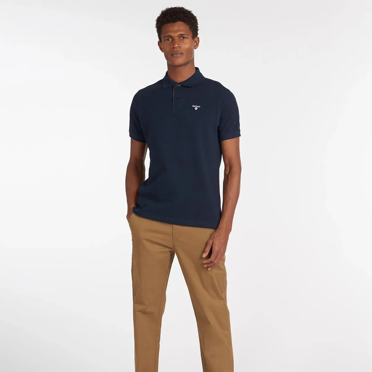 Barbour Polo Shirt - Tartan Pique, New Navy