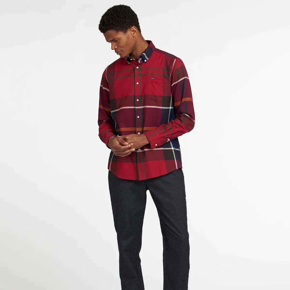 Barbour Red Tailored Shirt - Dunoon