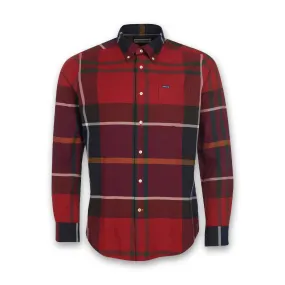 Barbour Red Tailored Shirt - Dunoon